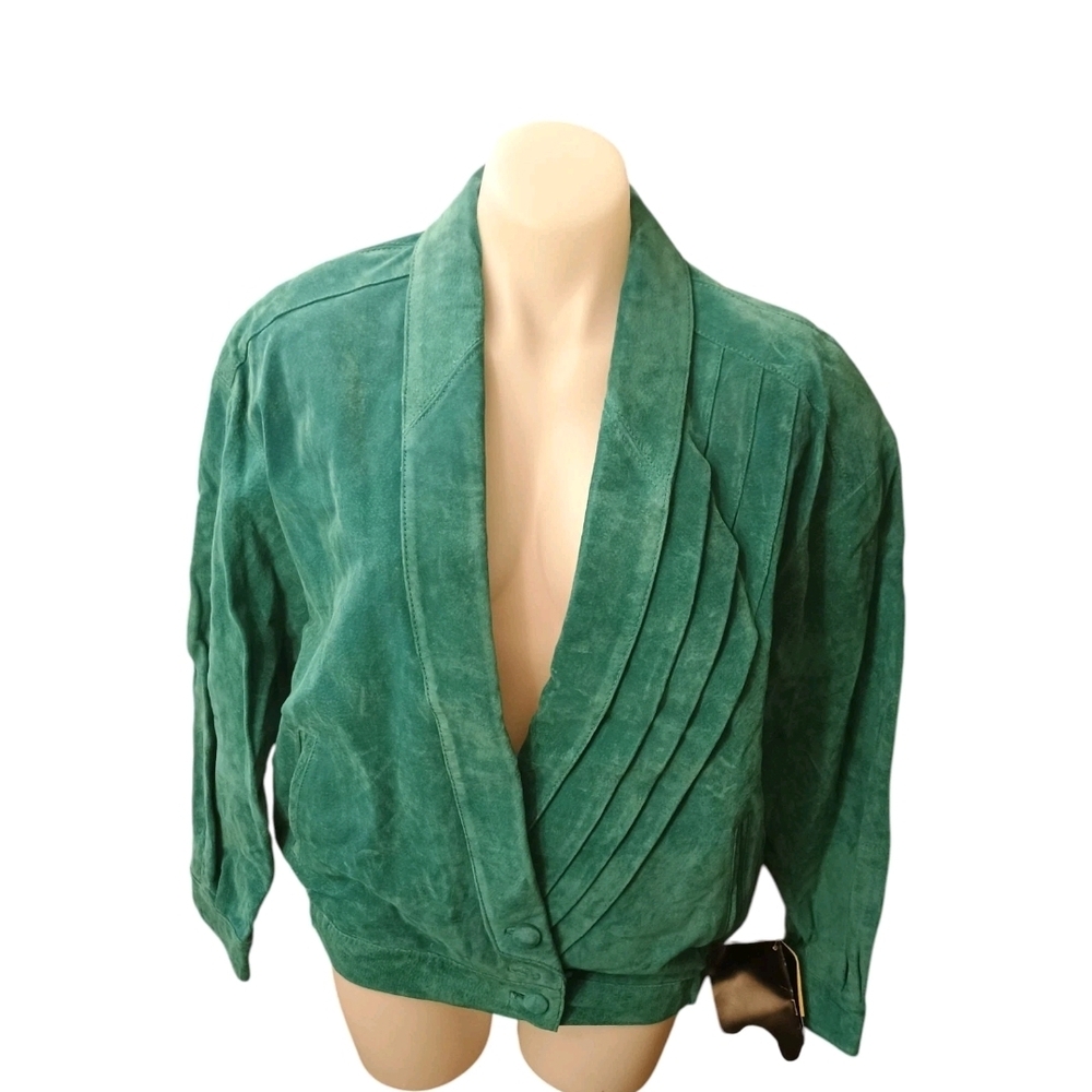 Vintage Green Suede Women's Jacket NWT